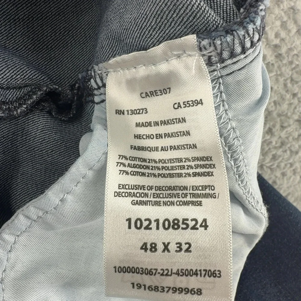 Lee Extreme Motion MVP Jeans Mens 48x32 Blue Denim Relaxed Fit Straight Leg